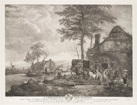 KG 13078
<br/>
De Hollandse postkoets.
<br/>
<em>Moyreau, Jean (1690-1762)</em>